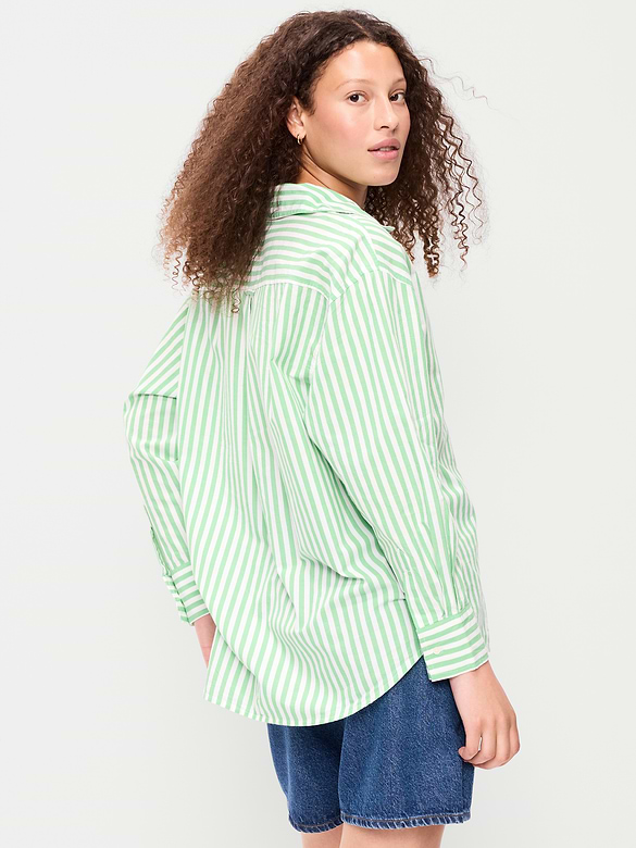 Oversized Button-Down Boyfriend Shirt