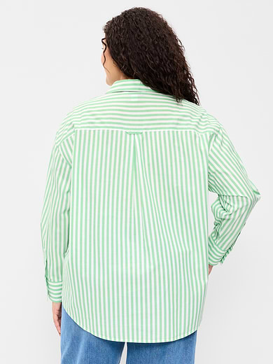 Image number 8 showing, Oversized Button-Down Boyfriend Shirt