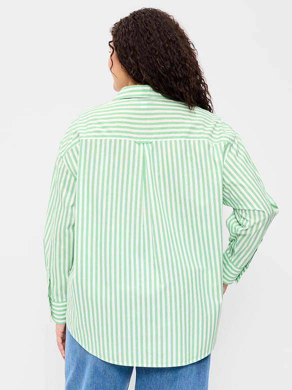 Oversized Button-Down Boyfriend Shirt