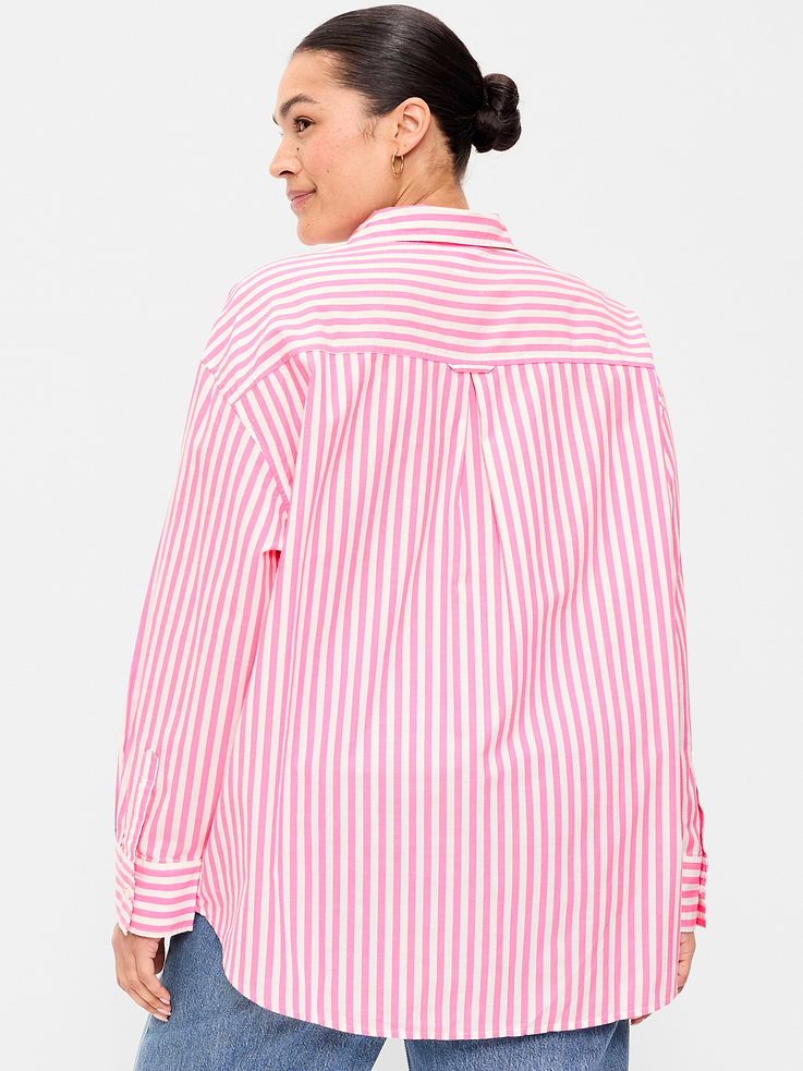 Image number 8 showing, Oversized Button-Down Boyfriend Shirt