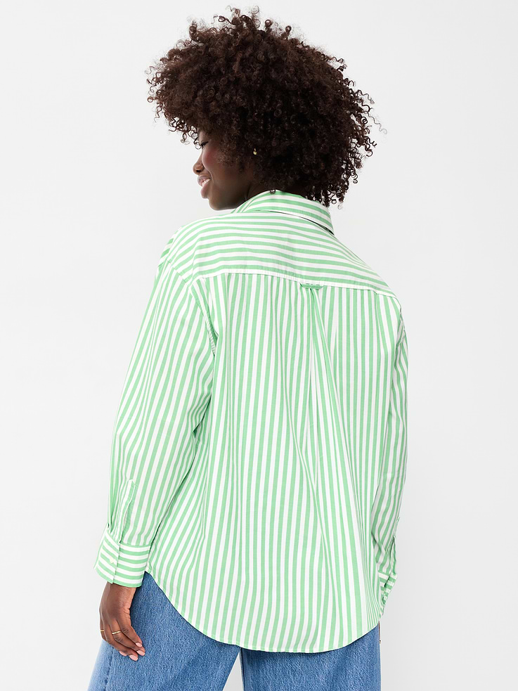 Image number 6 showing, Oversized Button-Down Boyfriend Shirt