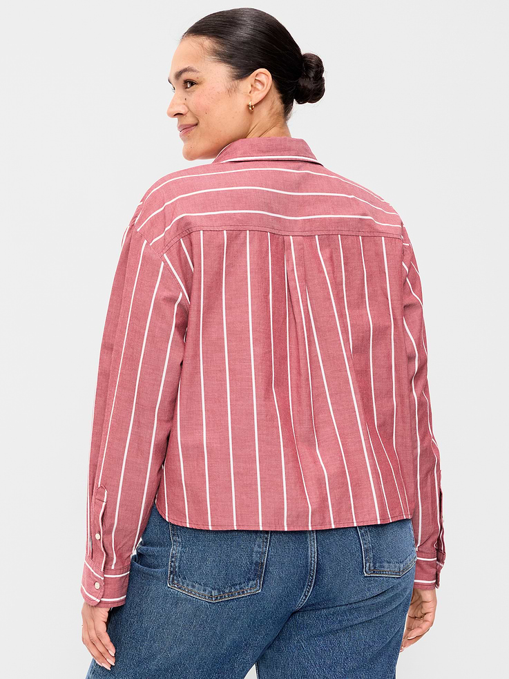 Image number 8 showing, Cropped Button-Down Shirt
