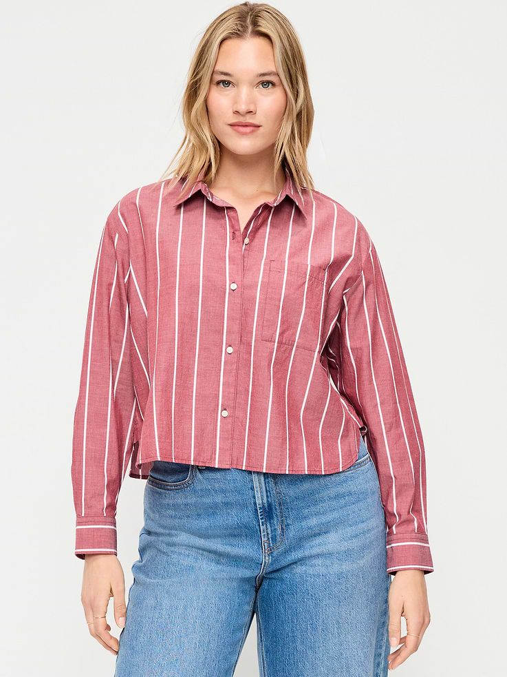 Image number 5 showing, Cropped Button-Down Shirt