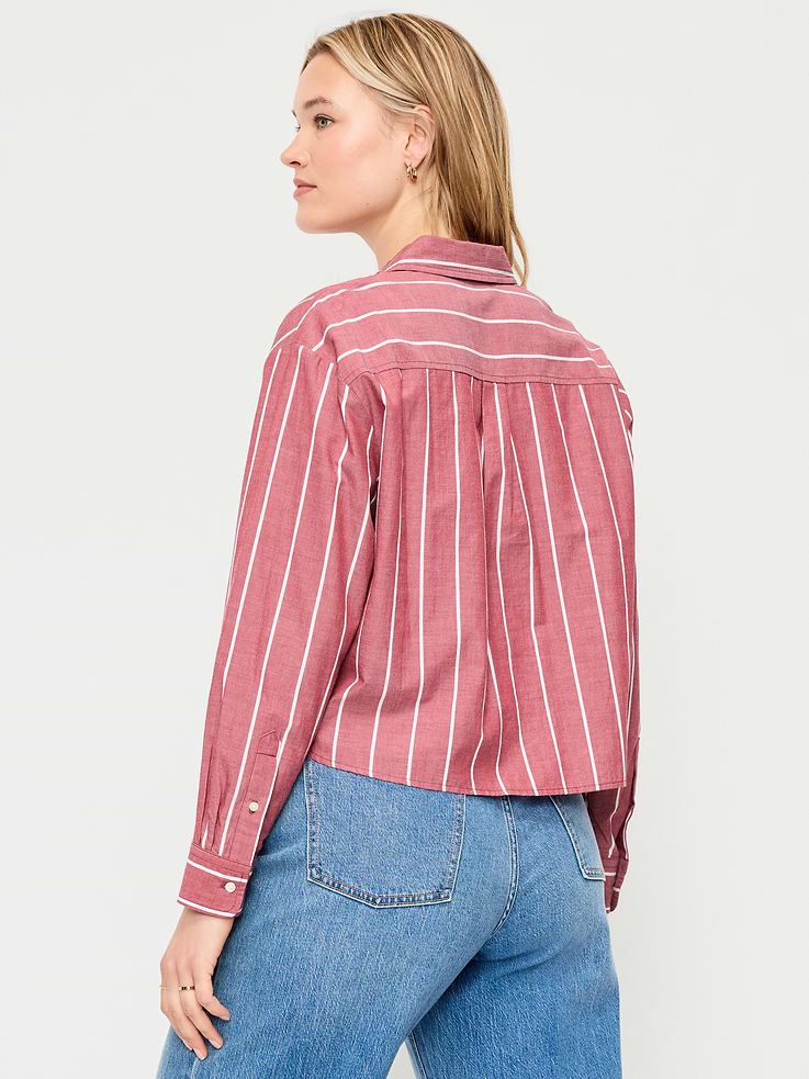 Image number 6 showing, Cropped Button-Down Shirt