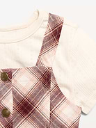 Image number 3 showing, Sleeveless Twill Dress and T-Shirt Set for Toddler Girls