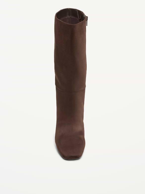 Mid-Calf Square-Toe Boot for Women