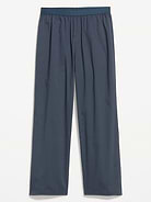 Image number 3 showing, Elastic-Waist Poplin Pajama Pant