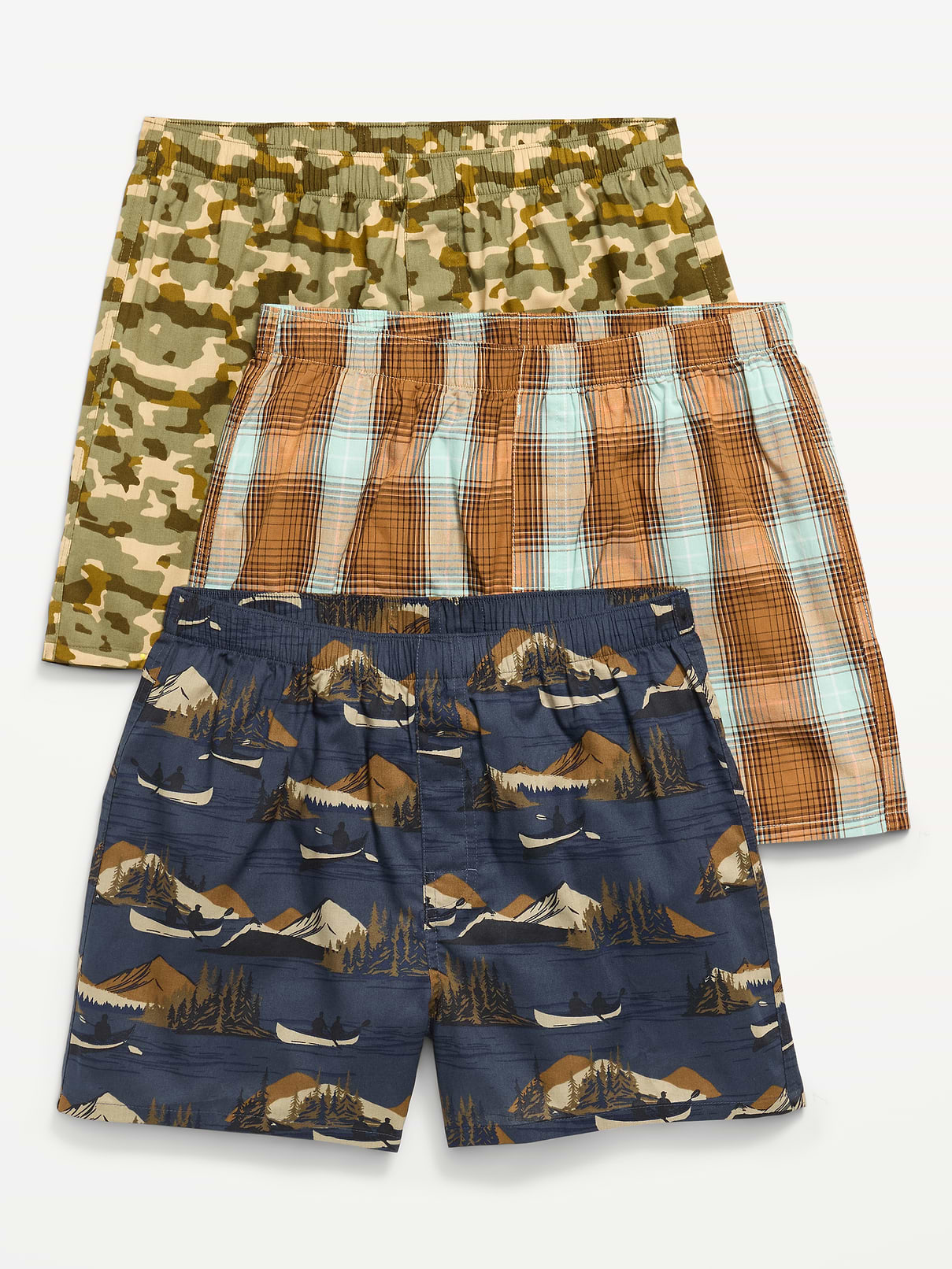 Image number 1 showing, Printed Boxer Shorts 3-Pack