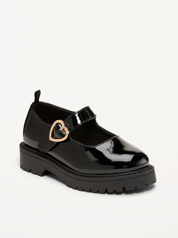 Shiny Faux-Leather Mary Jane Shoes for Toddler Girls