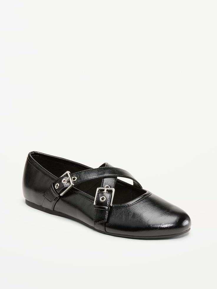 L'image numéro 1 présente Ballerines Charles IX à bride à boucle pour femme