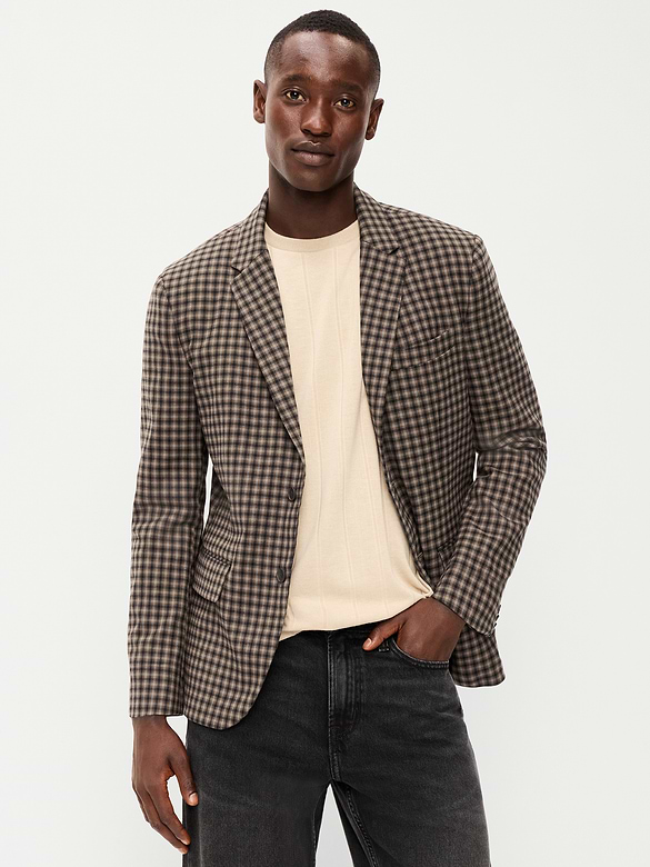 Relaxed Unlined Twill Blazer
