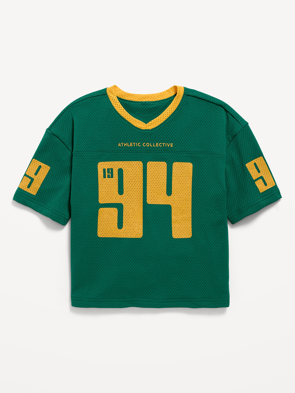 Image number 1 showing, Oversized Mesh Graphic Football T-Shirt for Boys