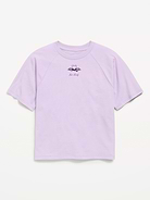 L'image numéro 1 présente T-shirt surdimensionné à manches courtes à imprimé pour fille