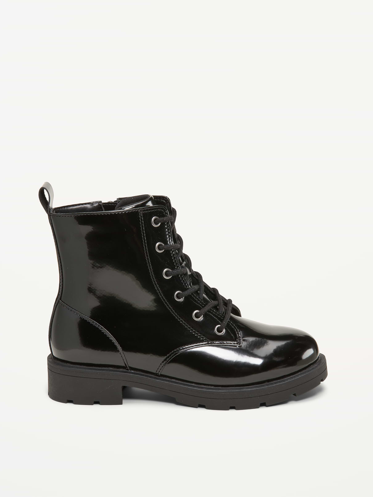 Image number 3 showing, Faux-Leather Lace-Up Combat Boots for Girls