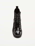 Image number 2 showing, Faux-Leather Lace-Up Combat Boots for Girls