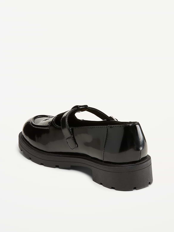 Shiny Faux-Leather Mary Jane Shoes for Girls