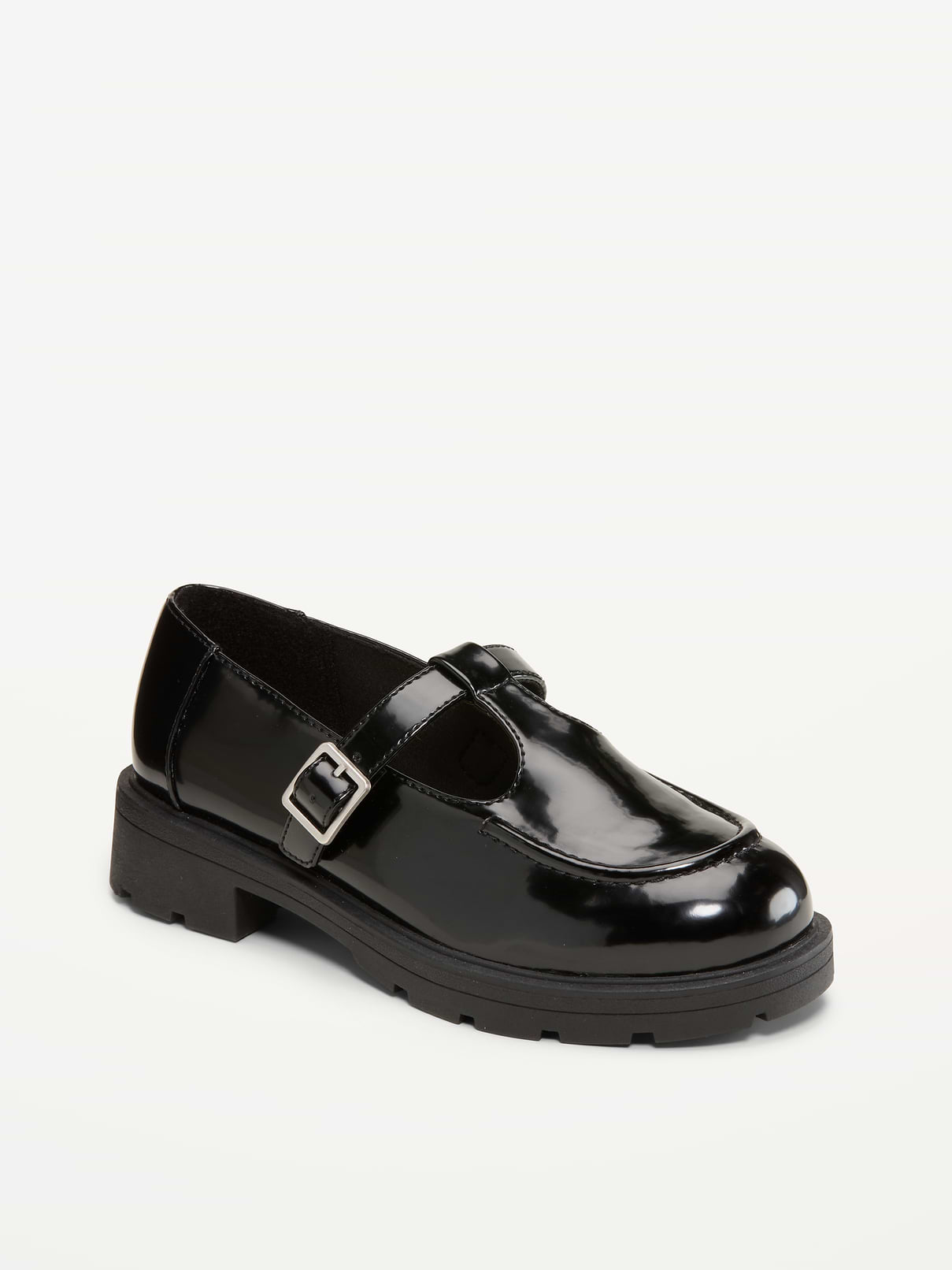 Image number 1 showing, Shiny Faux-Leather Mary Jane Shoes for Girls