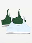 Image number 1 showing, Cami Bra 2-Pack for Girls