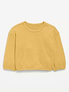 Image number 1 showing, Long-Sleeve Waffle-Knit Pocket Sweatshirt for Baby