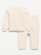 Image number 2 showing, Long-Sleeve Button Front Fleece Top and Pants Set for Baby