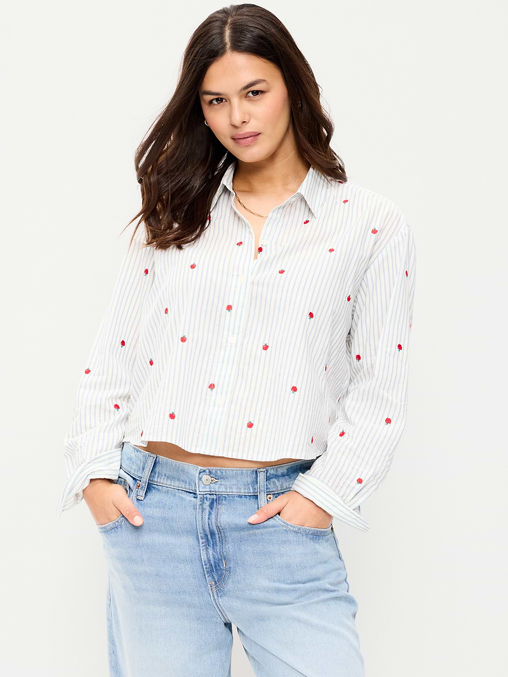 Image number 5 showing, Cropped Button-Down Shirt