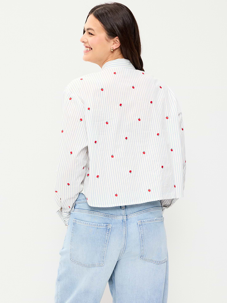 Image number 6 showing, Cropped Button-Down Shirt