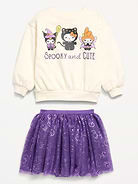L'image numéro 2 présente Ensemble chandail en coton ouaté Hello Kitty® et jupe tutu pour toute-petite