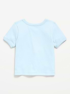 Image number 2 showing, Short-Sleeve Ringer Graphic T-Shirt for Toddler Girls