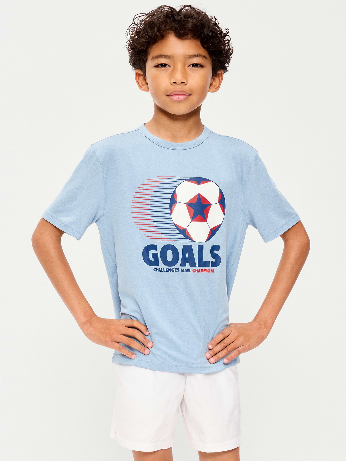 Image number 1 showing, CloudMotion Graphic Performance T-Shirt for Boys