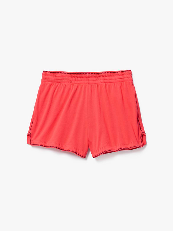 Airy Cotton Terry Mid Rise Picot Shortie