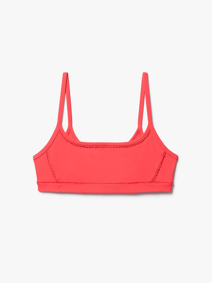 Image number 5 showing, Square Neck Picot Sports Bra A-C