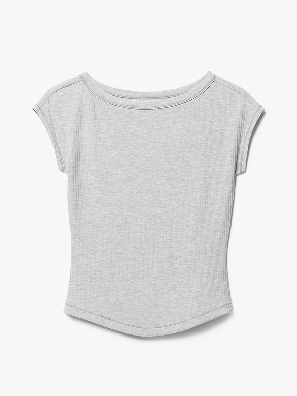 Perfect Rib Boatneck Tee