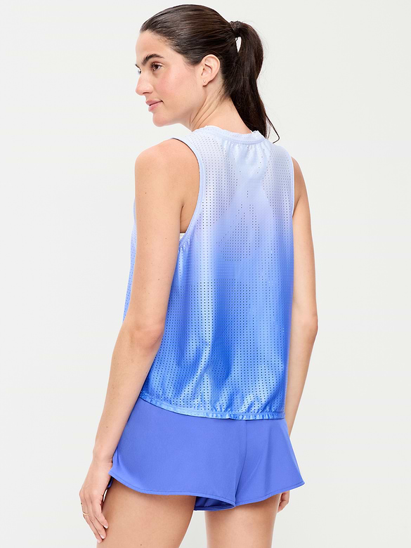 Mesh Muscle Tank Top