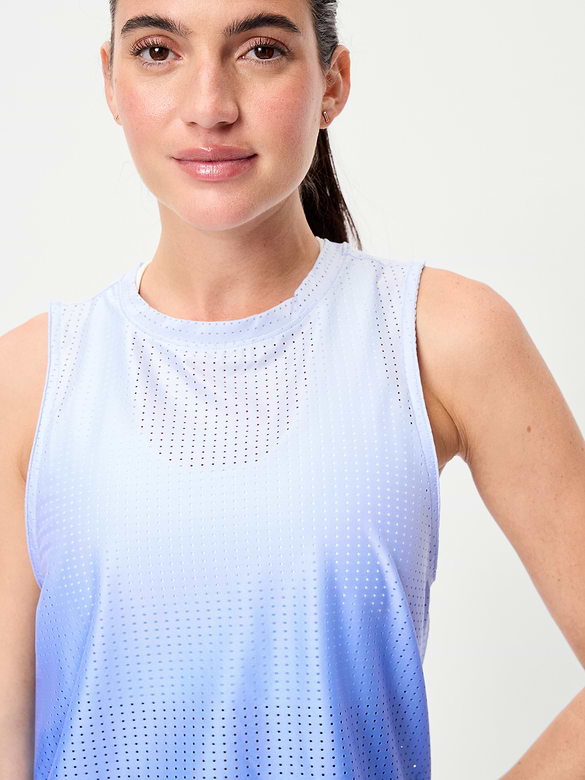Mesh Muscle Tank Top