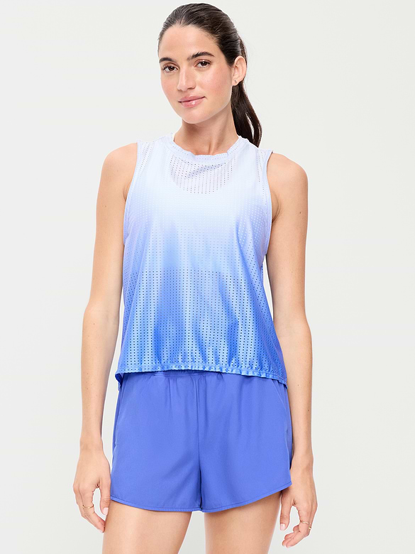 Mesh Muscle Tank Top