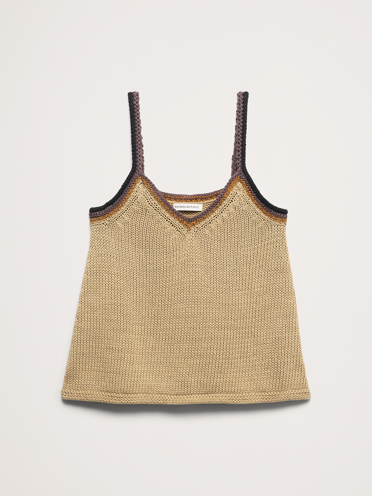 Coastal Cotton V-Neck Sweater Tank | Banana Republic