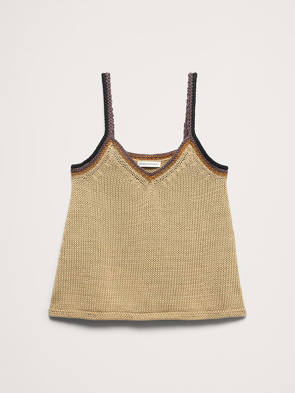 Coastal Cotton V-Neck Sweater Tank