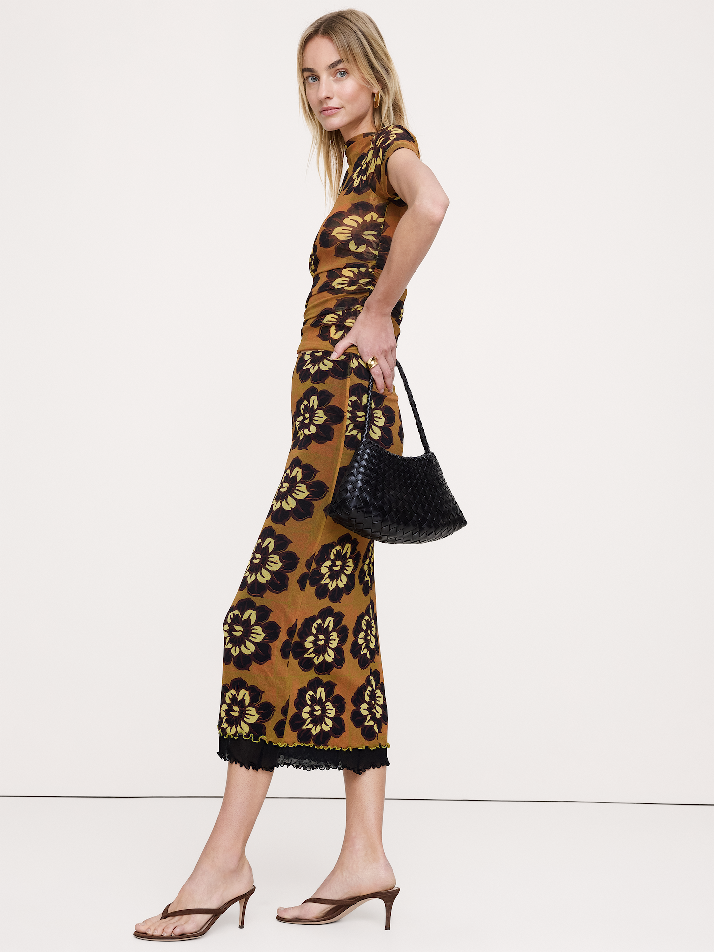 Image number 3 showing, Mesh Midi Skirt