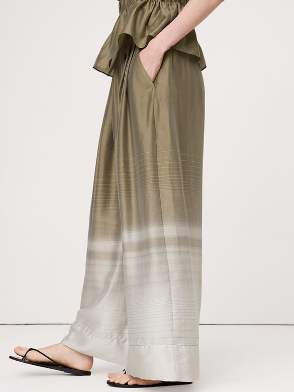 High-Rise Wide-Leg Palazzo Pant