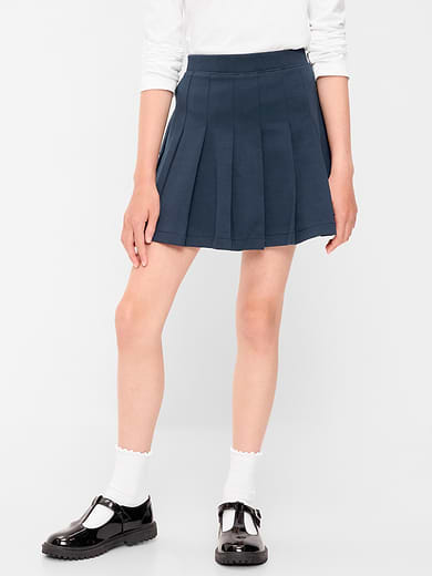 Image number 1 showing, School Uniform Ponte-Knit Pleated Skort for Girls