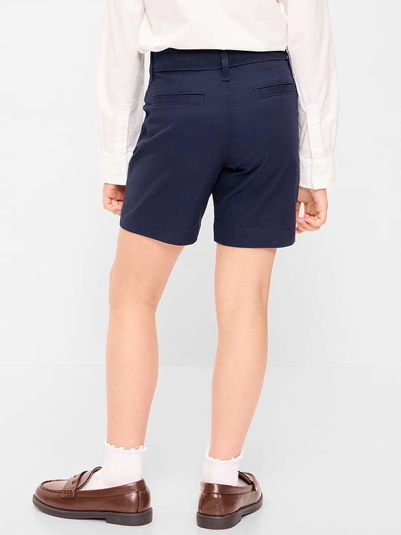 School Uniform Twill Bermuda Shorts for Girls