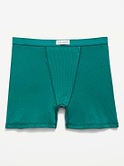 Image number 4 showing, High-Waisted Ribbed Boyshort Briefs -- 3-inch inseam