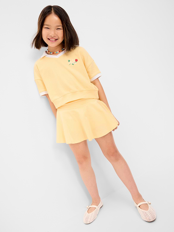 High-Waisted Skort for Girls
