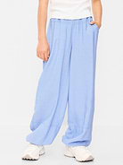 Image number 1 showing, High-Waisted Crinkled Harem Pants for Girls