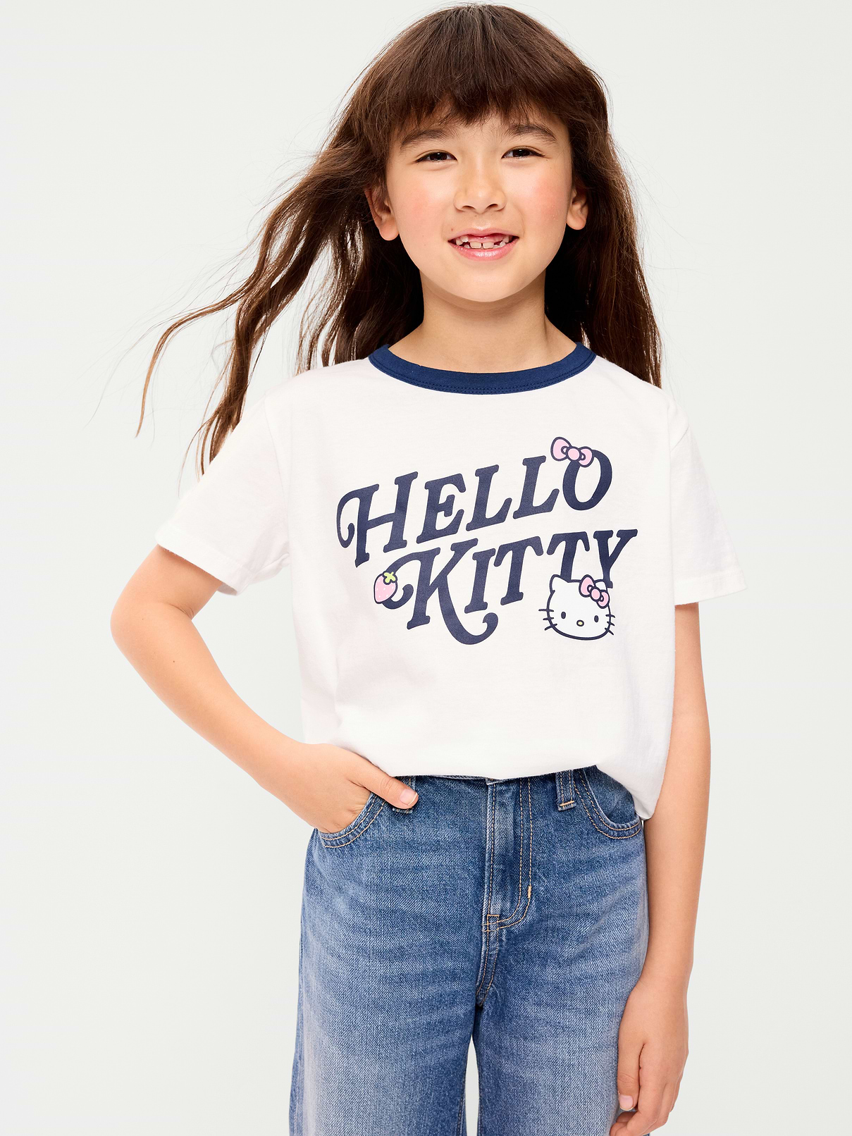 Image number 1 showing, Hello Kitty® Graphic T-Shirt for Girls