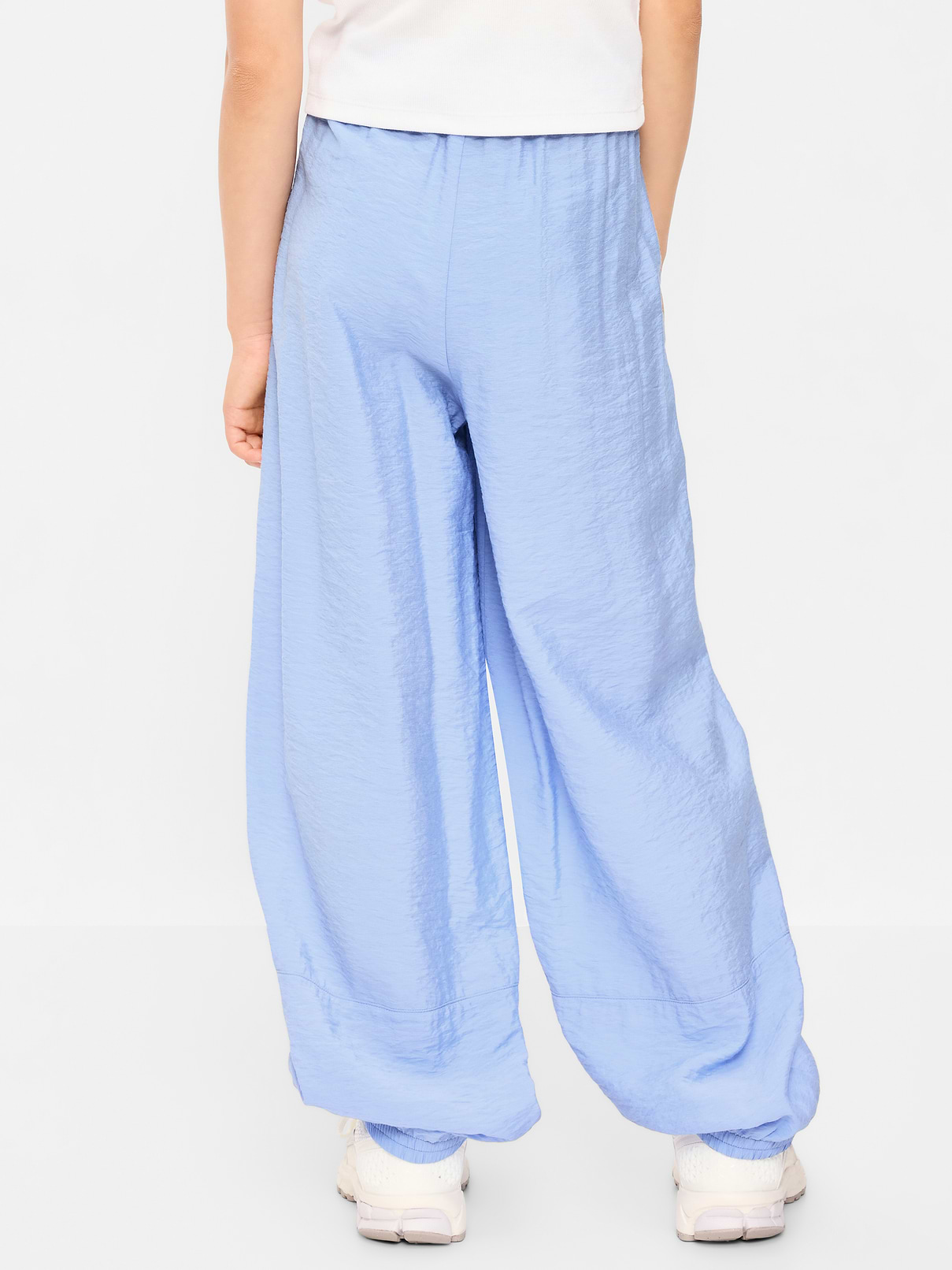 Image number 2 showing, High-Waisted Crinkled Harem Pants for Girls