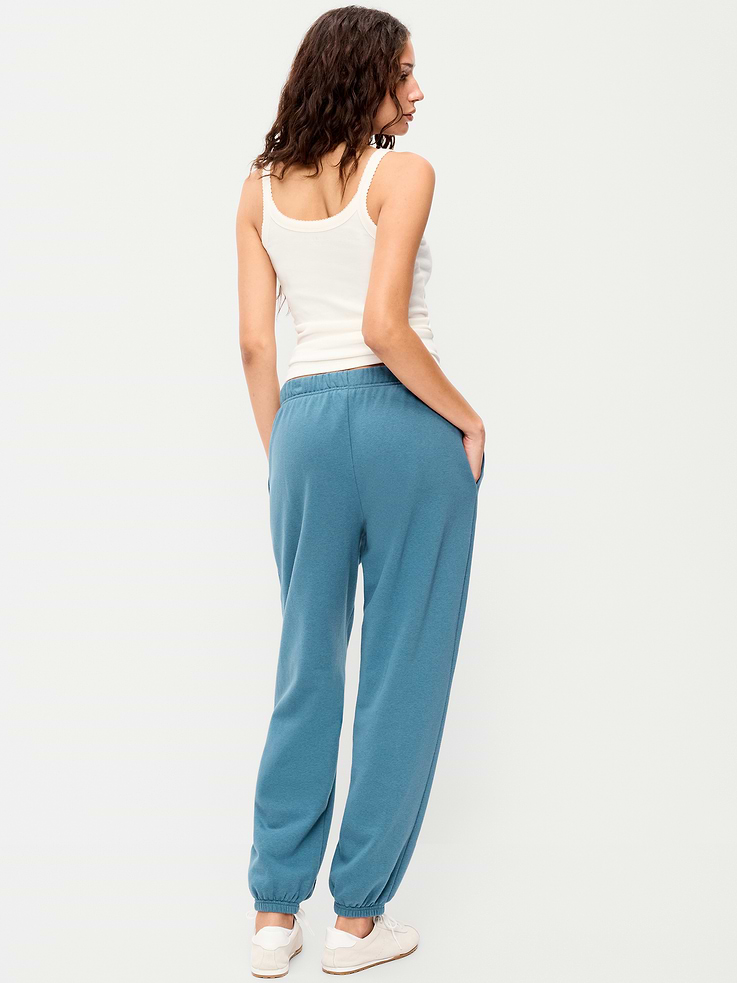 Image number 3 showing, High-Waisted Cinched-Ankle Sweatpants