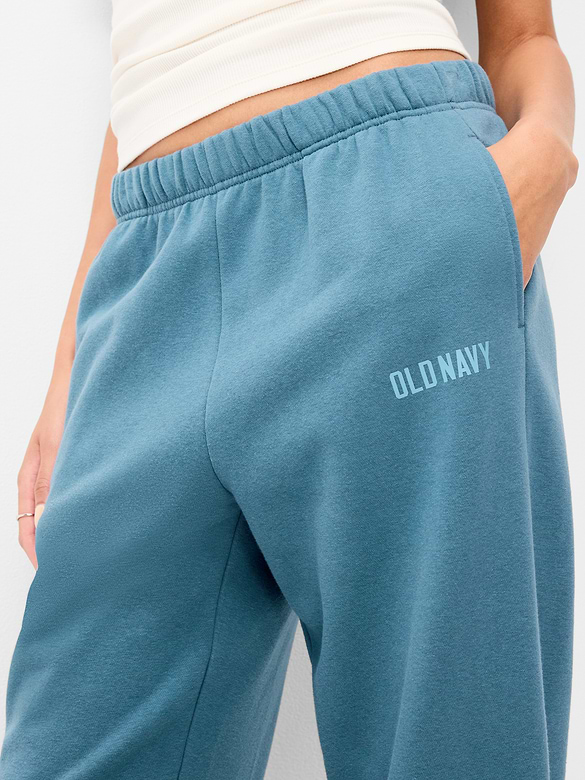 High-Waisted Cinched-Ankle Sweatpants