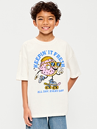 Image number 1 showing, Oversized Short-Sleeve Graphic T-Shirt for Boys