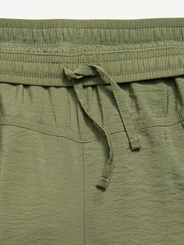 High-Waisted Crinkled Harem Pants for Girls